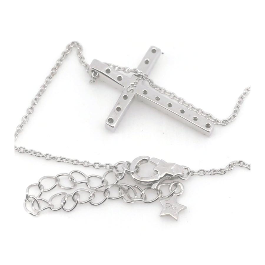 STAR JEWELRY スタージュエリー ダイヤモンド クロス ネックレス 0.16 