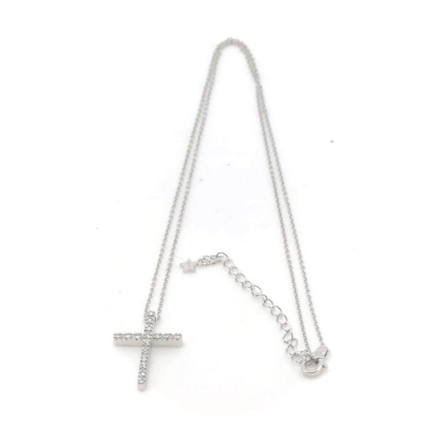 STAR JEWELRY スタージュエリー ダイヤモンド クロス ネックレス 0.16 