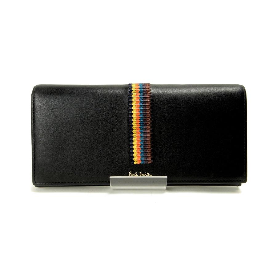 Paul Smith ポールスミス 二つ折りファスナー財布小銭入れ付 PSQ033 黒  