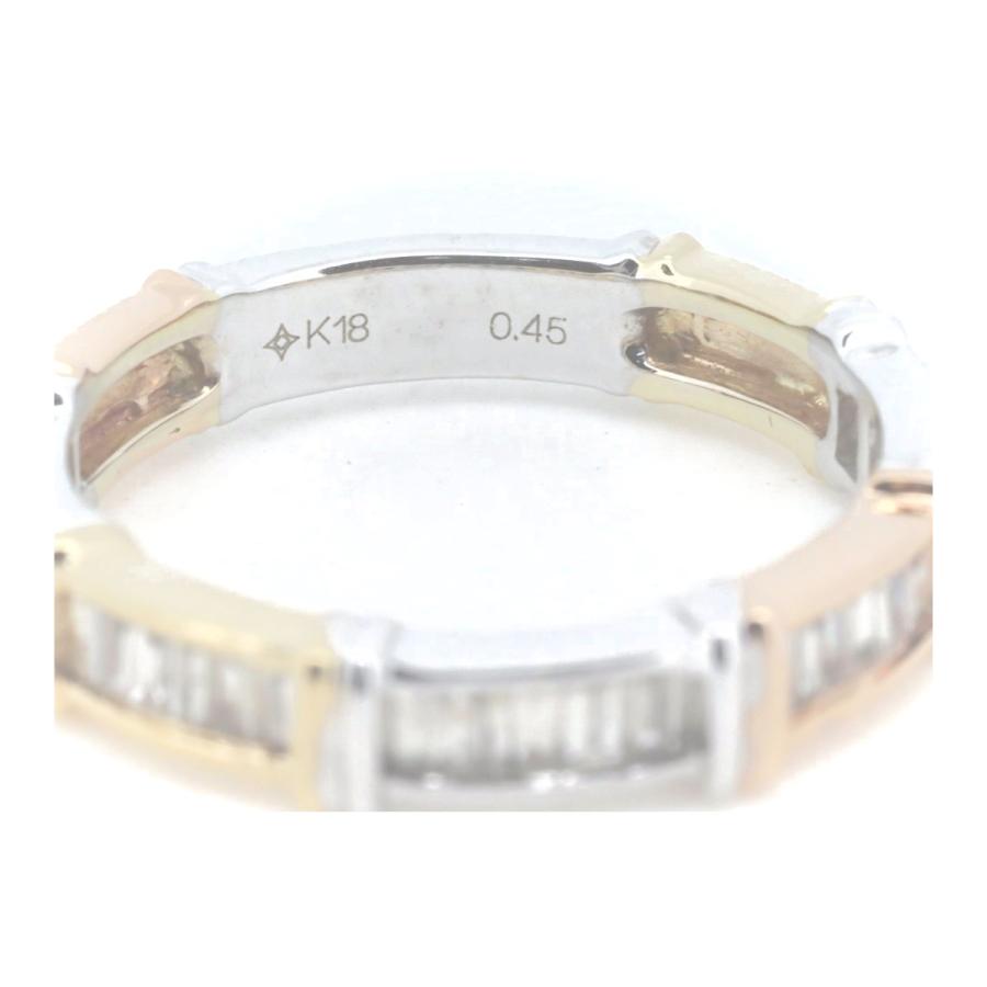 GSTV ダイヤモンド リング 指輪 0.45ct 13号 K18PG/K18WG(18金 ピンク 