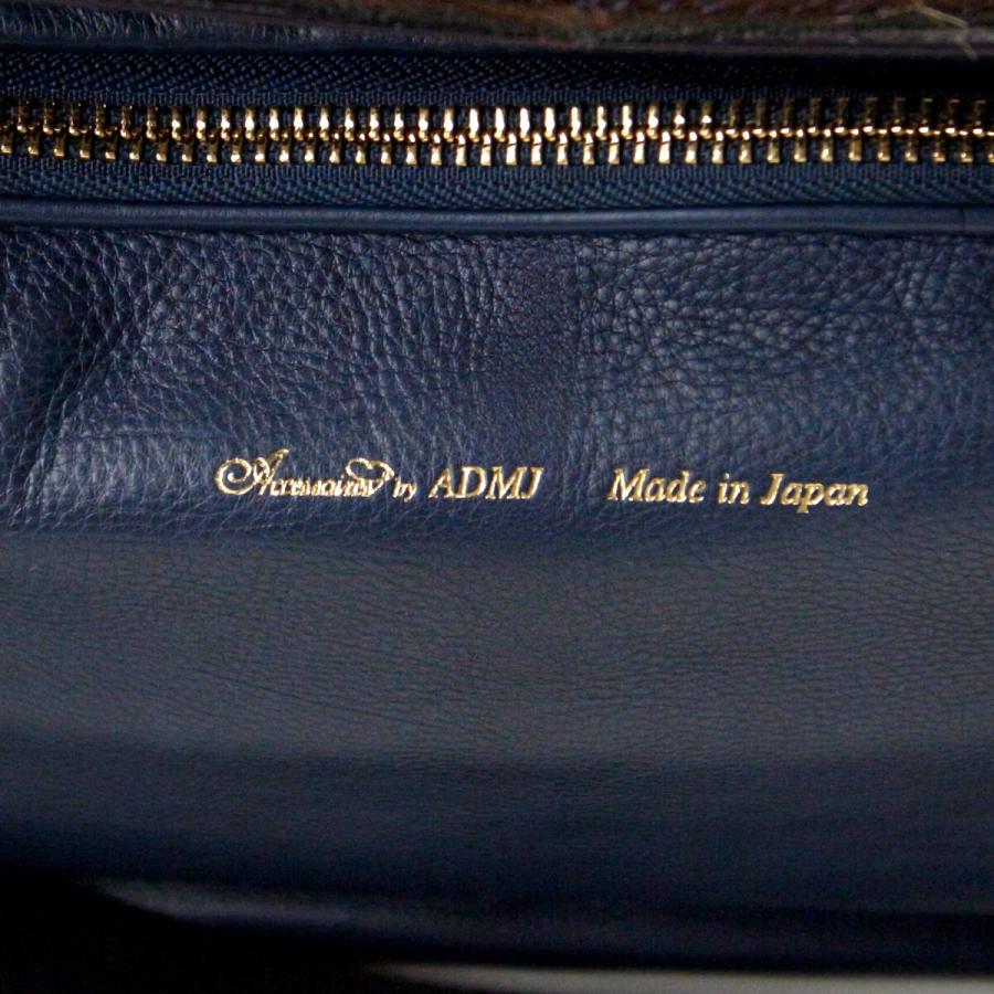新品　A.D.M.J 2WAY ハンドバッグ ブラック レザー 日本製 ADMJ 2WAY レザー バッグ 質屋出品 : 質サイトウヤフーショップ - 通販