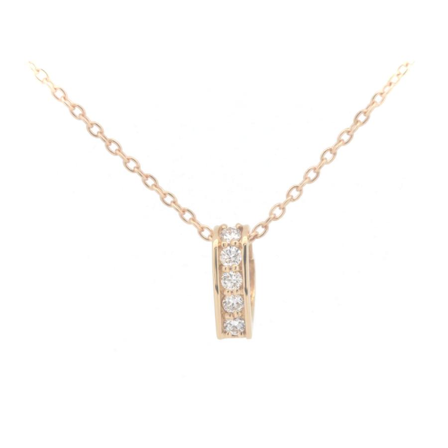 トレセンテ ピコリーナ ネックレス ダイヤモンド 0.07CT K18PG(18金 