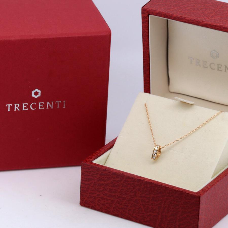 トレセンテ ピコリーナ ネックレス ダイヤモンド 0.07CT K18PG(18金 