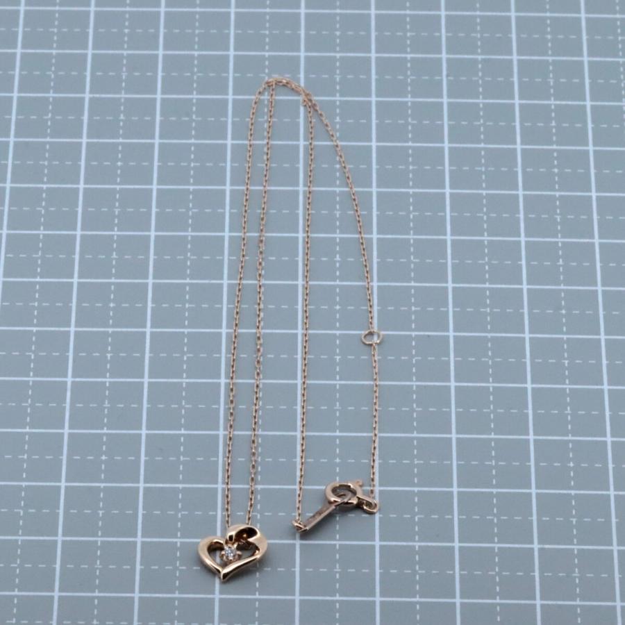 ヨンドシー ダイヤモンド ネックレス K10PG(10金 ピンクゴールド) 質屋出品_3