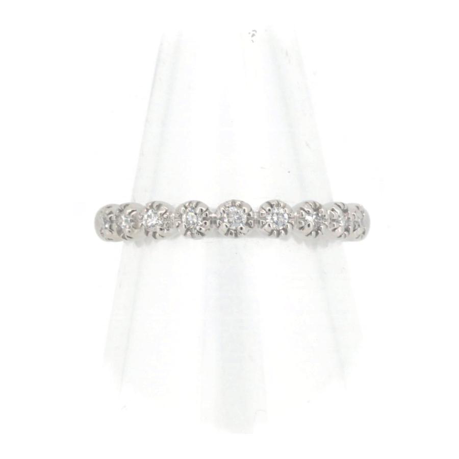 ポンテヴェキオ ダイヤモンド リング 指輪 11号 0.18ct K18WG(18金 