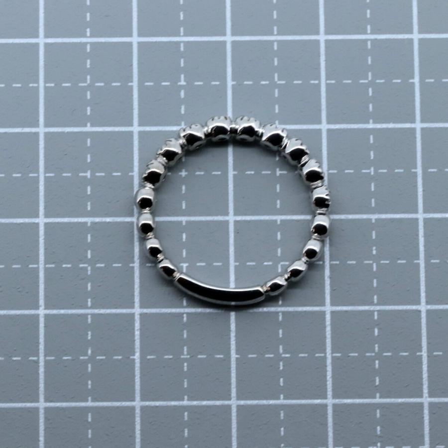 ポンテヴェキオ ダイヤモンド リング 指輪 11号 0.18ct K18WG(18金 