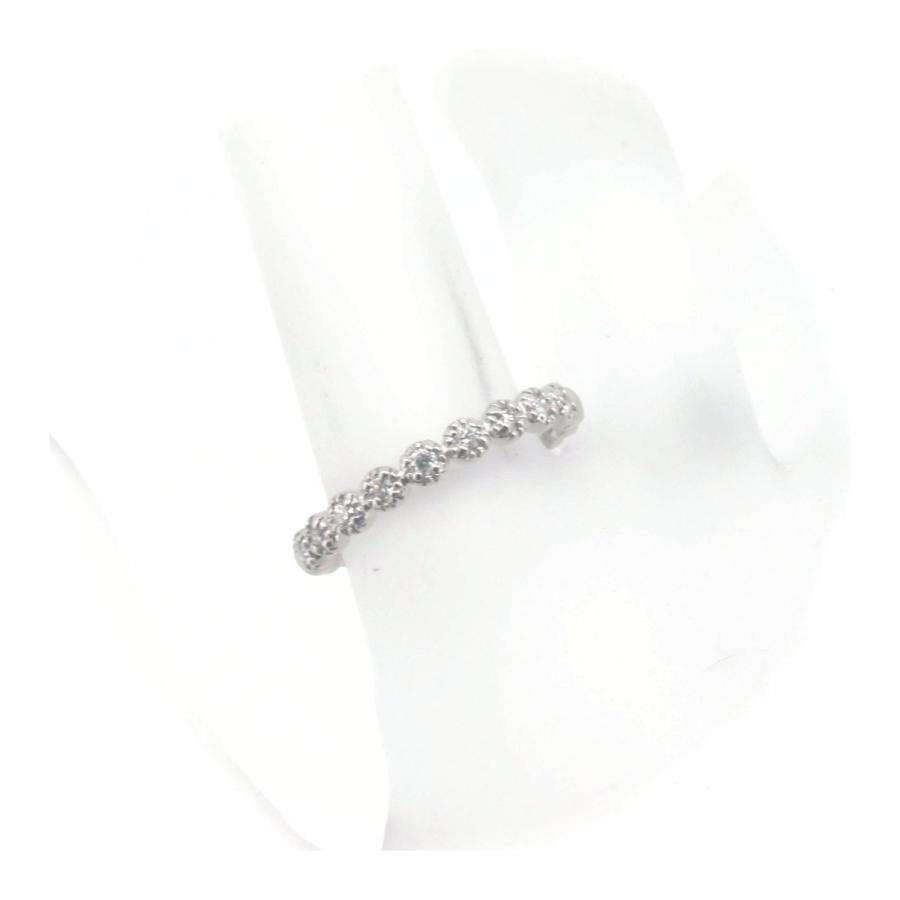 ポンテヴェキオ ダイヤモンド リング 指輪 11号 0.18ct K18WG(18金 