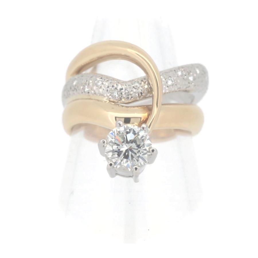 ISHIKAWA 石川暢子 ダイヤモンド リング 指輪 1.23CT 0.11CT 15号 