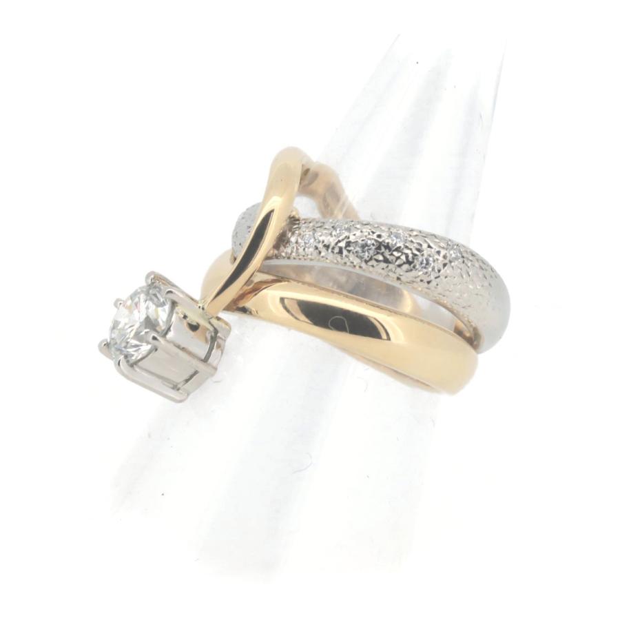 ISHIKAWA 石川暢子 ダイヤモンド リング 指輪 1.23CT 0.11CT 15号 