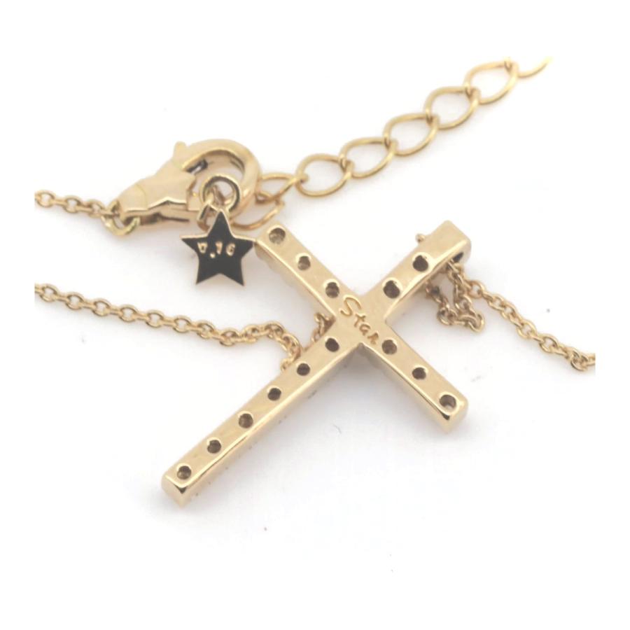 STAR JEWELRY スタージュエリー ダイヤモンド クロス ネックレス 0.16 