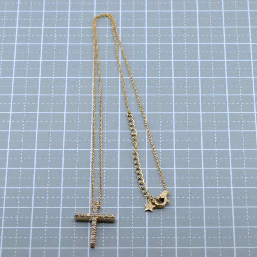 STAR JEWELRY スタージュエリー ダイヤモンド クロス ネックレス 0.16 