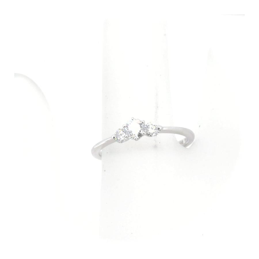 D&D144 ダイヤモンド リング 指輪 10.5号 0.23ct 0.15ct PT900 
