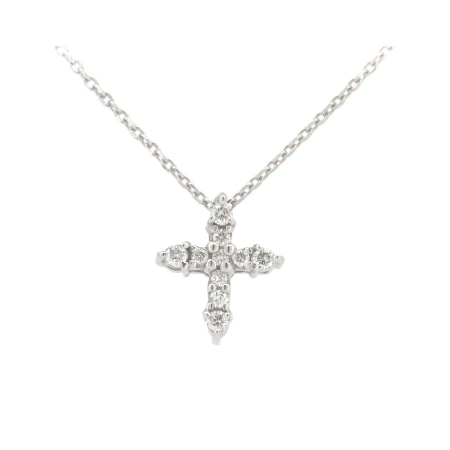 STAR JEWELRY スタージュエリー ダイヤモンド クロス ネックレス 0.08 