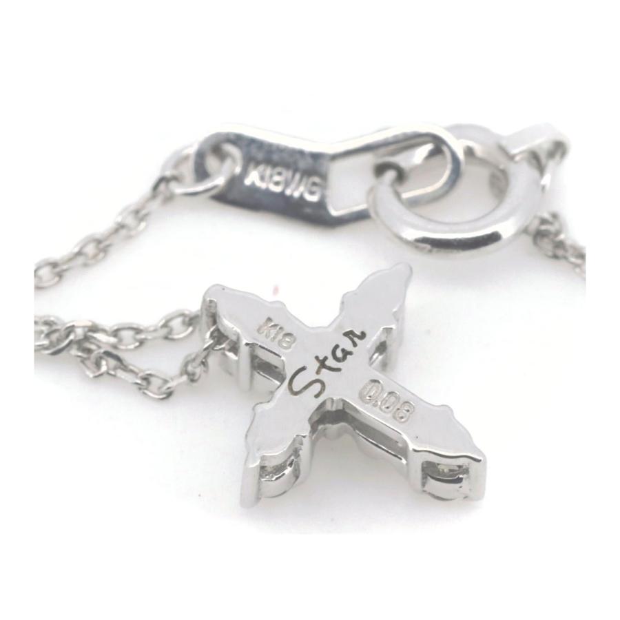 STAR JEWELRY スタージュエリー ダイヤモンド クロス ネックレス 0.08 