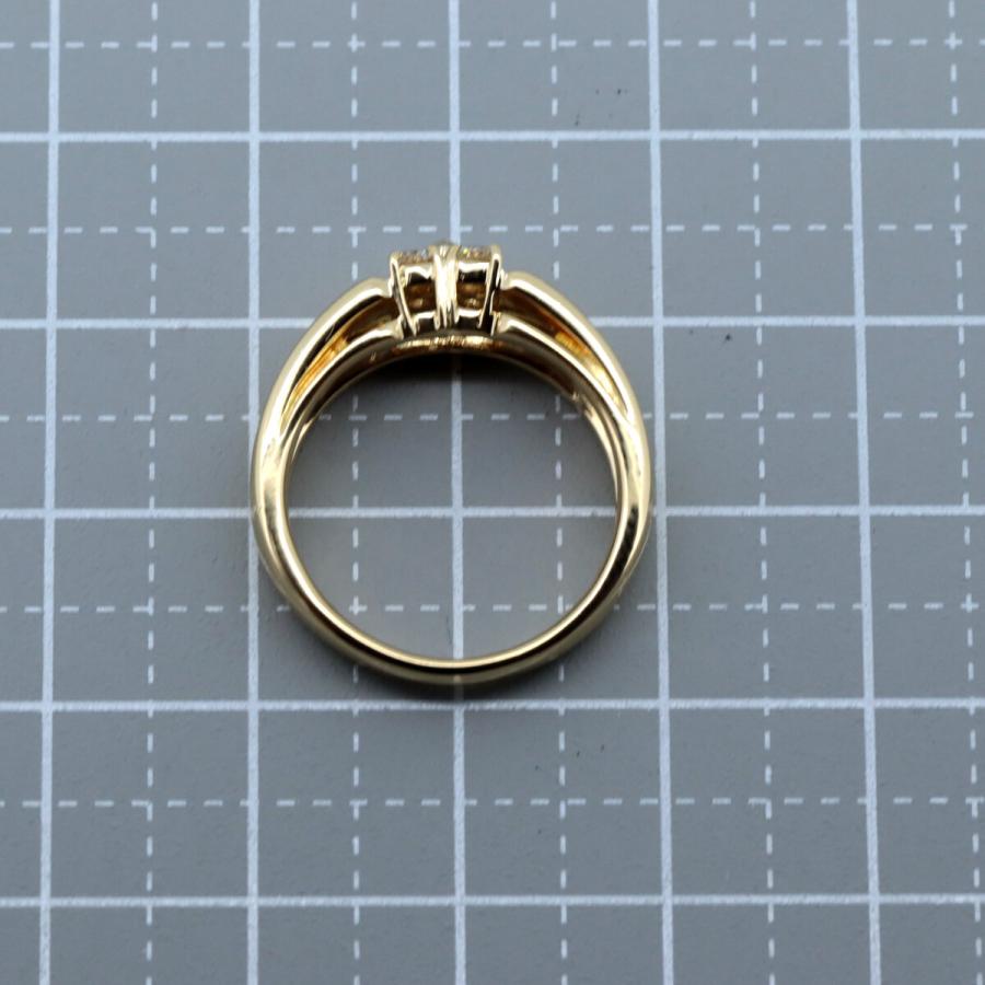 Christian Dior ディオール ダイヤモンド リング 指輪 10号 0.18CT  