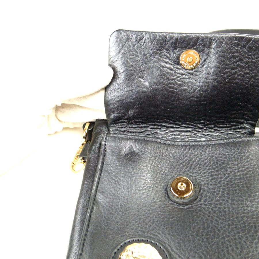 ADMJ レザーショルダーバッグ 黒 斜め掛け レディース 女性 質屋出品