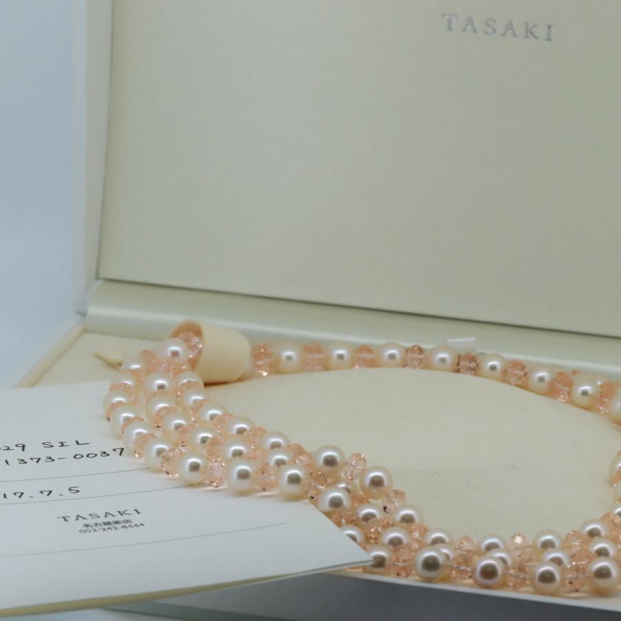 TASAKI（タサキ） ヴァリエ パール クリスタル ネックレス 真珠 7.2
