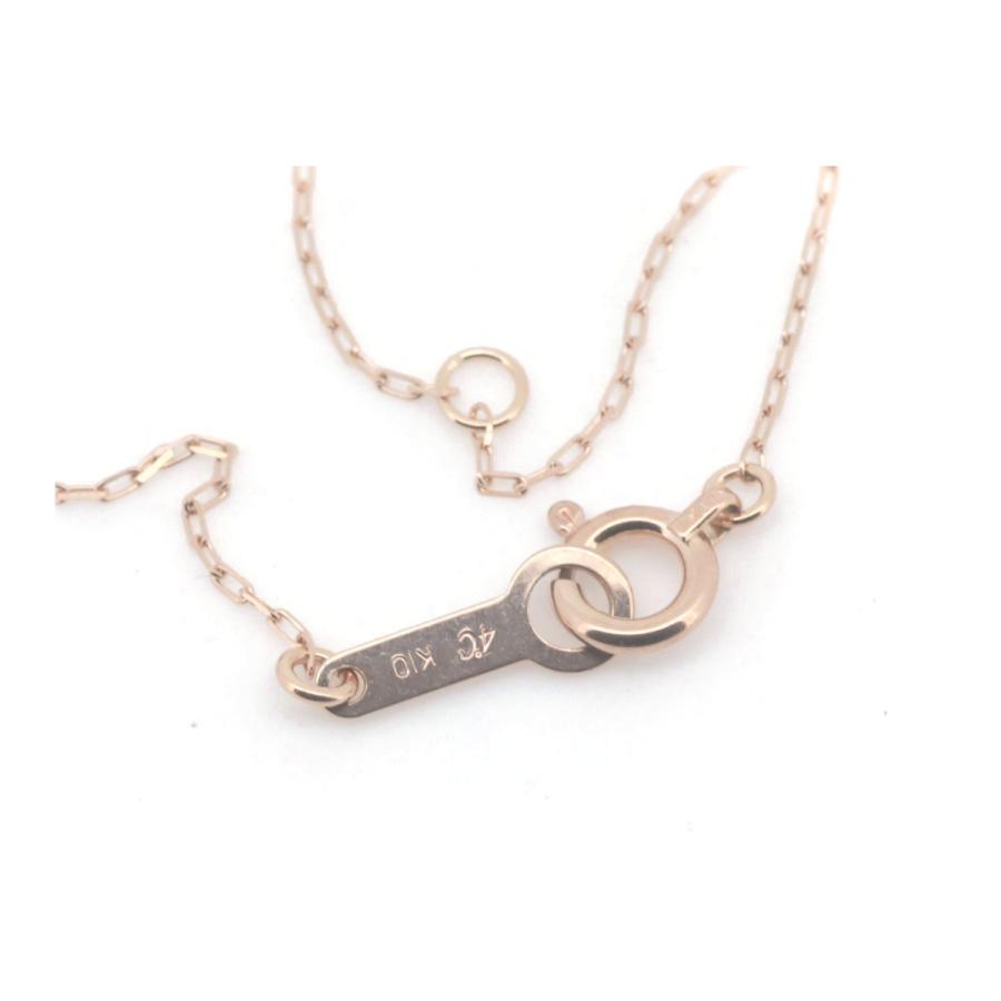 4℃ ヨンドシー ダイヤモンド ネックレス K10PG(10金 ピンクゴールド 