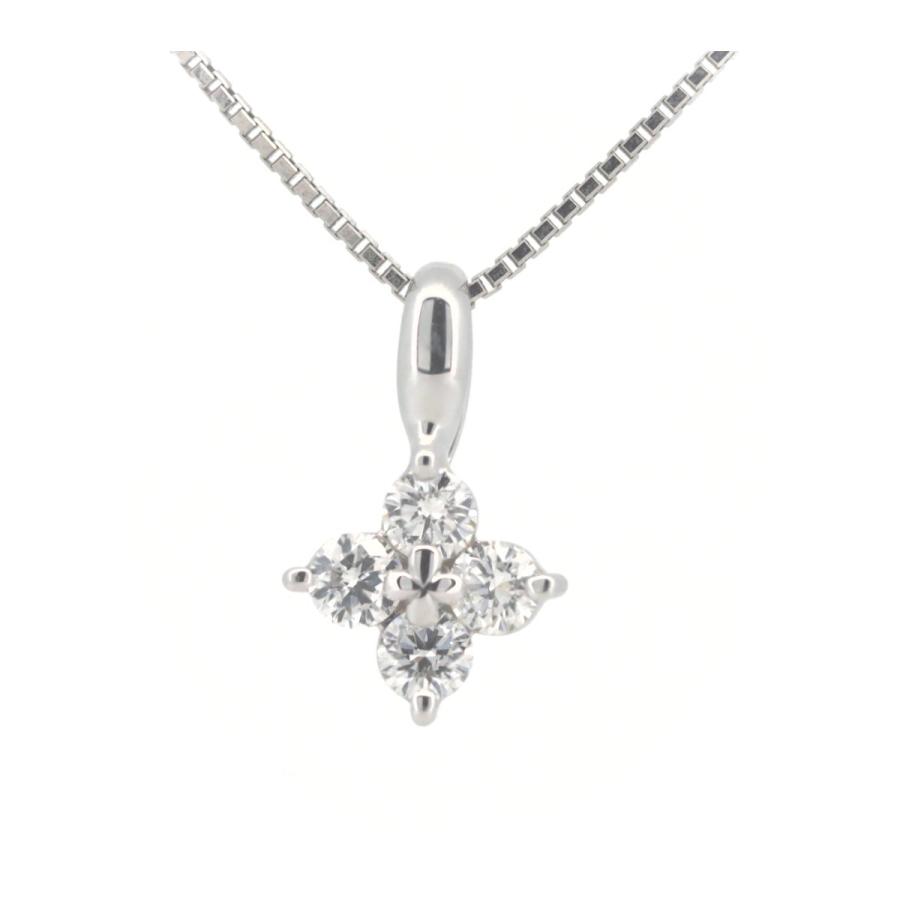 TASAKI タサキ ダイヤモンド ネックレス 0.24ct K18WG(18金 ホワイト 