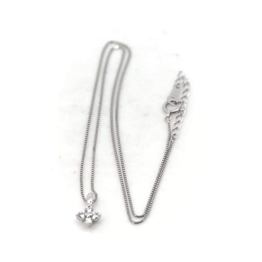TASAKI（タサキ） ダイヤモンド ネックレス 0.24ct K18WG(18金 