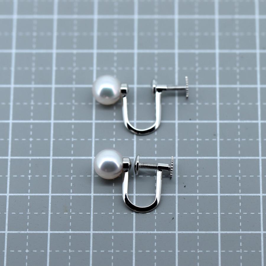 ポーラ パール イヤリング 7.2ミリ K14WG(14金 ホワイトゴールド) 質屋出品_2