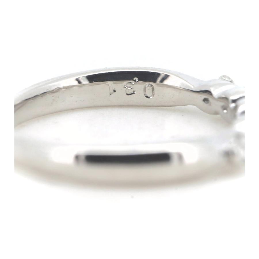 PT Pt900(プラチナ) ハーフエタニティ ダイヤモンド リング 指輪 0.31