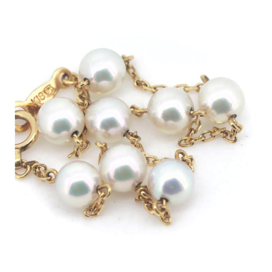 MIKIMOTO（ミキモト） パール ブレスレット 5.0ミリ K18YG(18金
