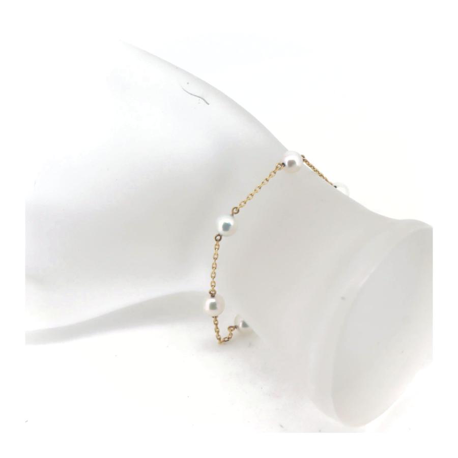 MIKIMOTO（ミキモト） パール ブレスレット 5.0ミリ K18YG(18金