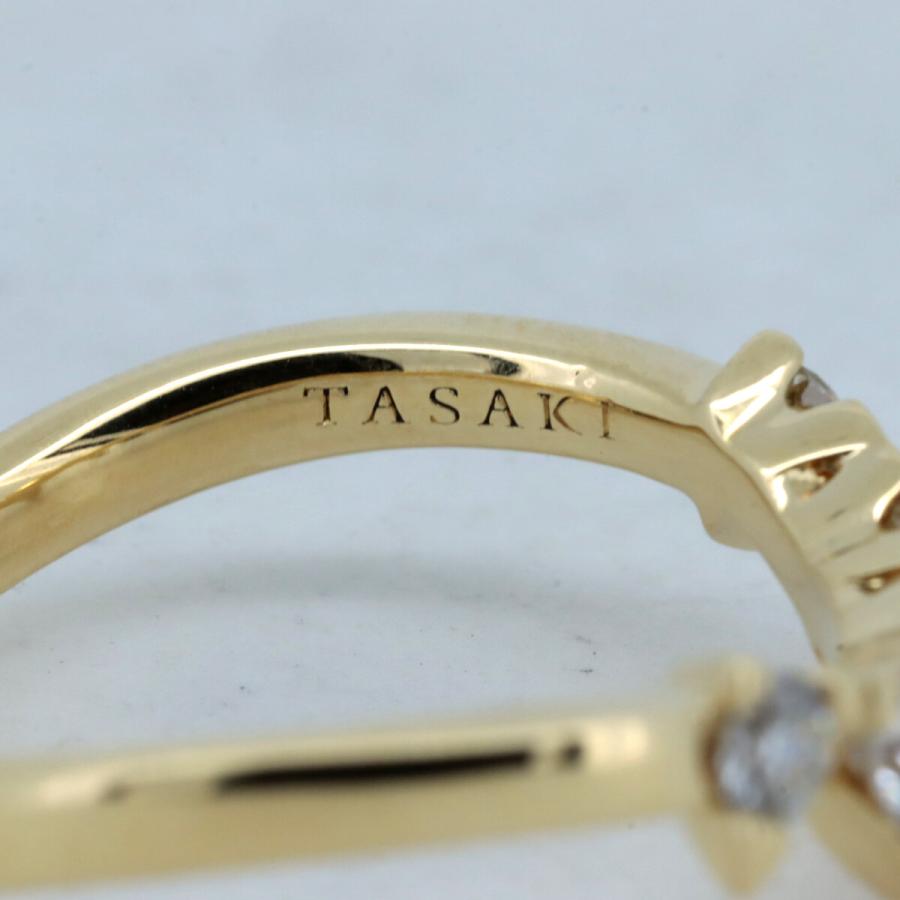 TASAKI タサキ チャッティー プラント ダイヤモンド リング 指輪 0.34  