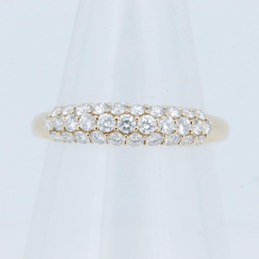 POLA（ポーラ） ダイヤモンド パヴェ リング 指輪 0.54ct 11.5号 K18YG 