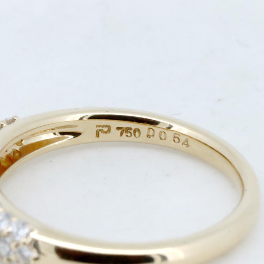 POLA（ポーラ） ダイヤモンド パヴェ リング 指輪 0.54ct 11.5号 K18YG 