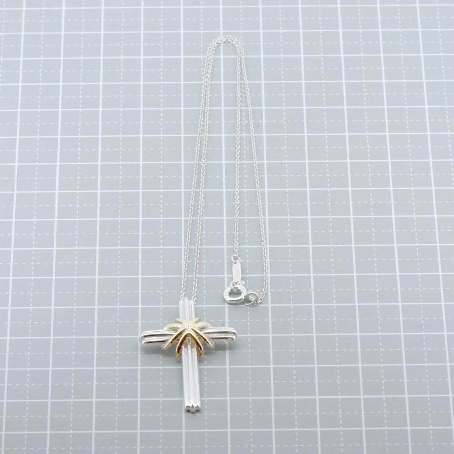 TIFFANY&Co. ティファニー シグネチャークロス ネックレス K18YG(18金 