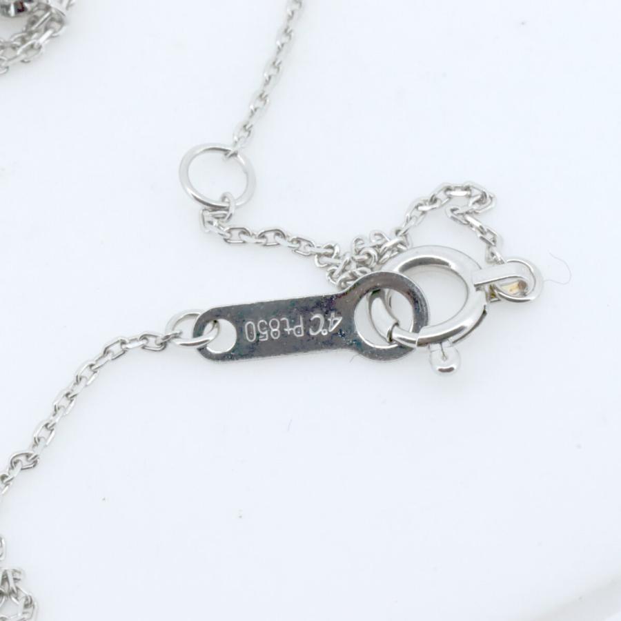 4℃ プラチナ850 ダイヤ　ネックレス 楽天市場】4℃【ヨンドシー】PT850 ダイヤモンドクロスネックレス 約