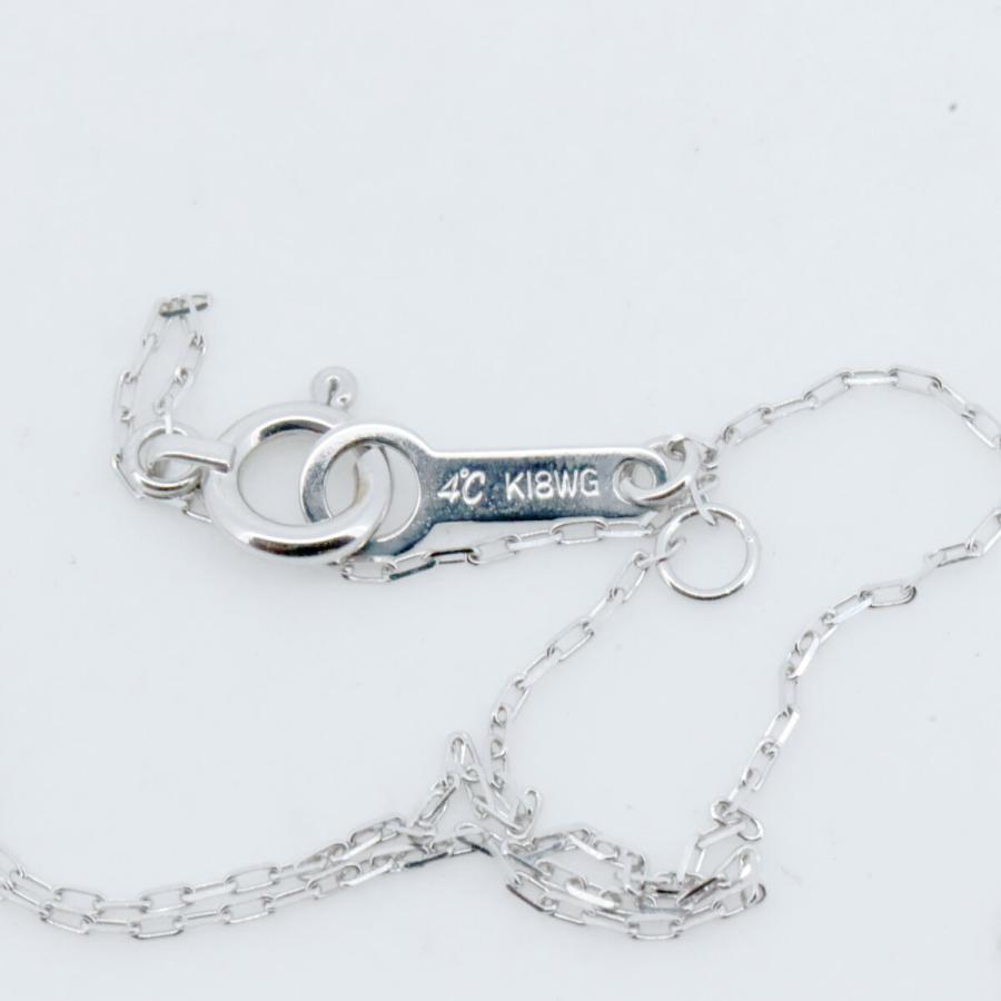 ヨンドシー ダイヤモンド ネックレス 4℃ K18WG(18金 ホワイトゴールド) 質屋出品_2