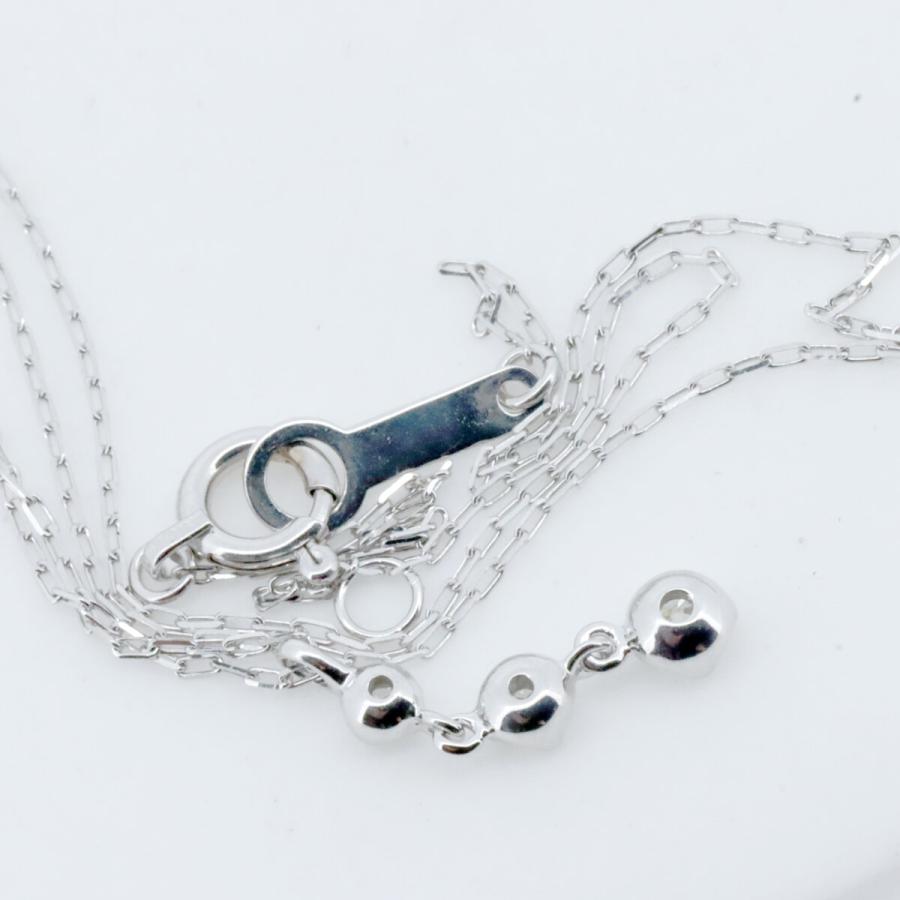 4℃（ヨンドシー） ダイヤモンド ネックレス K18WG(18金 ホワイト