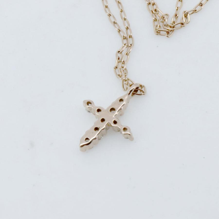 4℃ k18 YG ダイヤモンド　クロス　ネックレス 楽天市場】K18YG ダイヤモンド クロス ネックレスゴールド ダイヤ