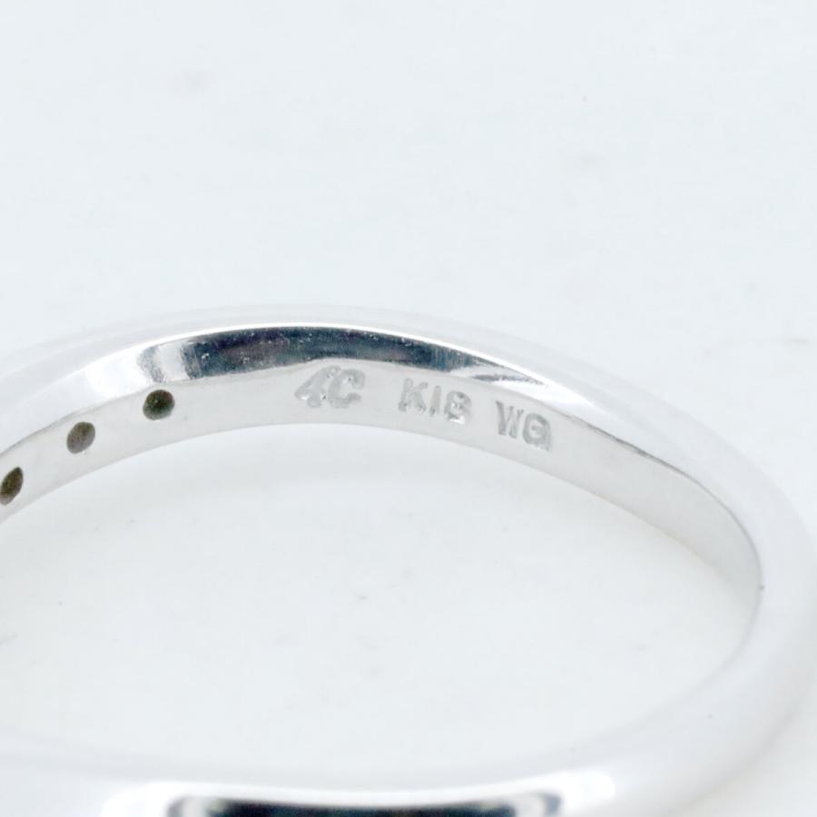 4℃（ヨンドシー） ダイヤモンド リング 指輪 10号 K18WG(18金 ホワイト