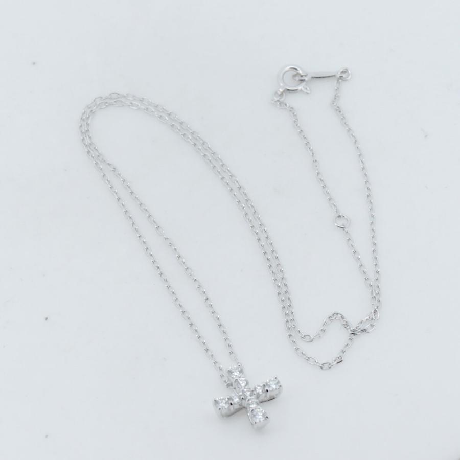 MIKIMOTO（ミキモト） ダイヤモンド クロス ネックレス 0.31ct