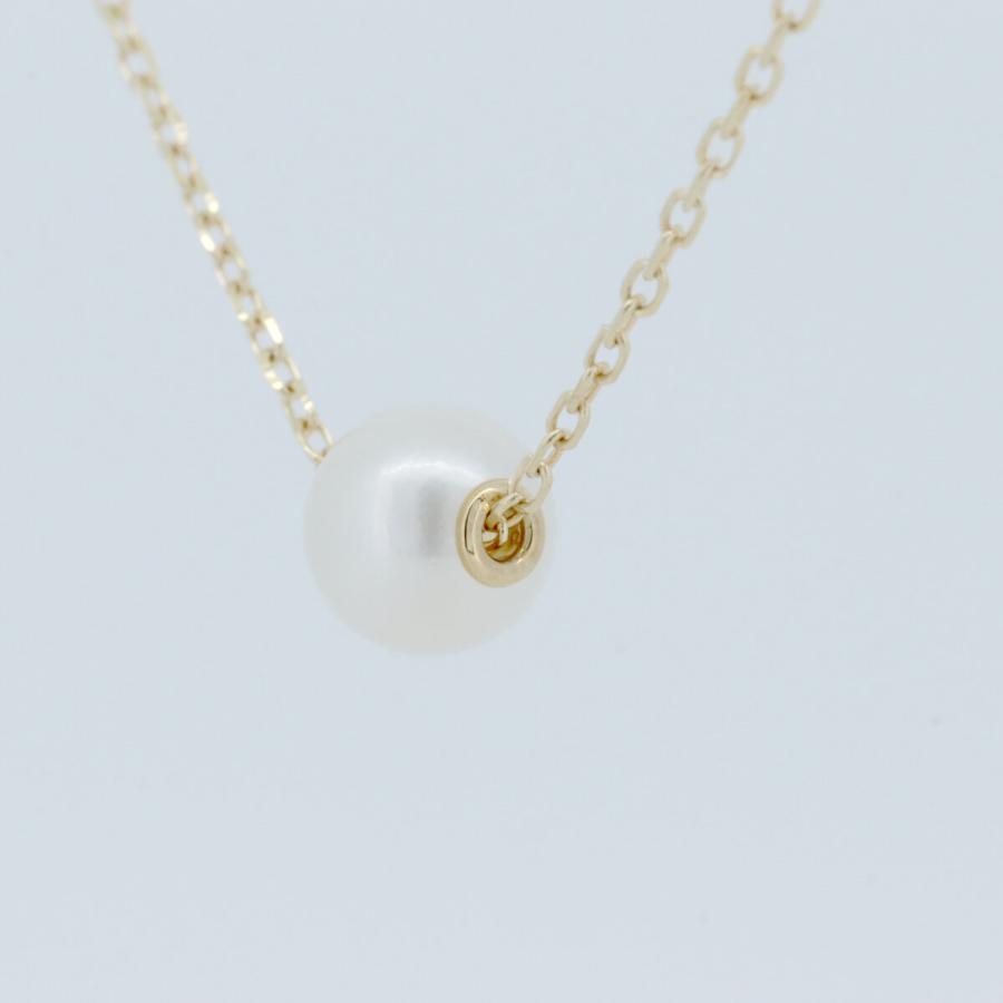 ミキモト　MIKIMOTO 一粒　パール ネックレス　ペンダント ゴールド MIKIMOTO（ミキモト） パール ネックレス 7.1ミリ 一粒真珠 K18YG(18金