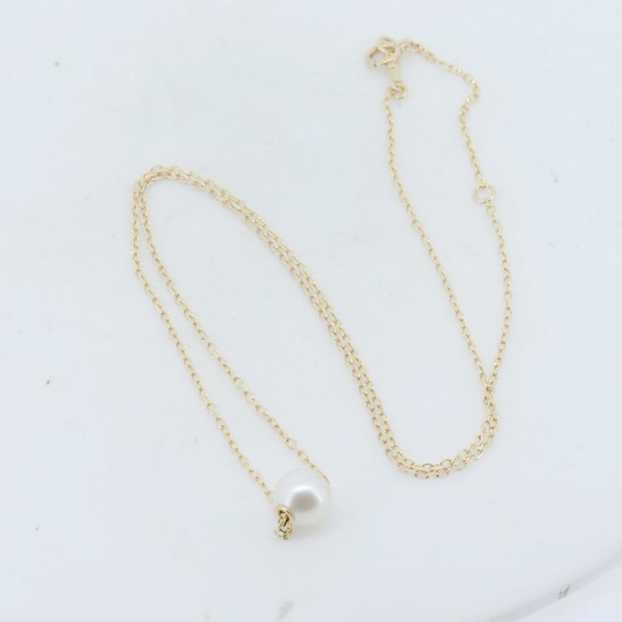 MIKIMOTO（ミキモト） パール ネックレス 7.1ミリ 一粒真珠 K18YG(18金