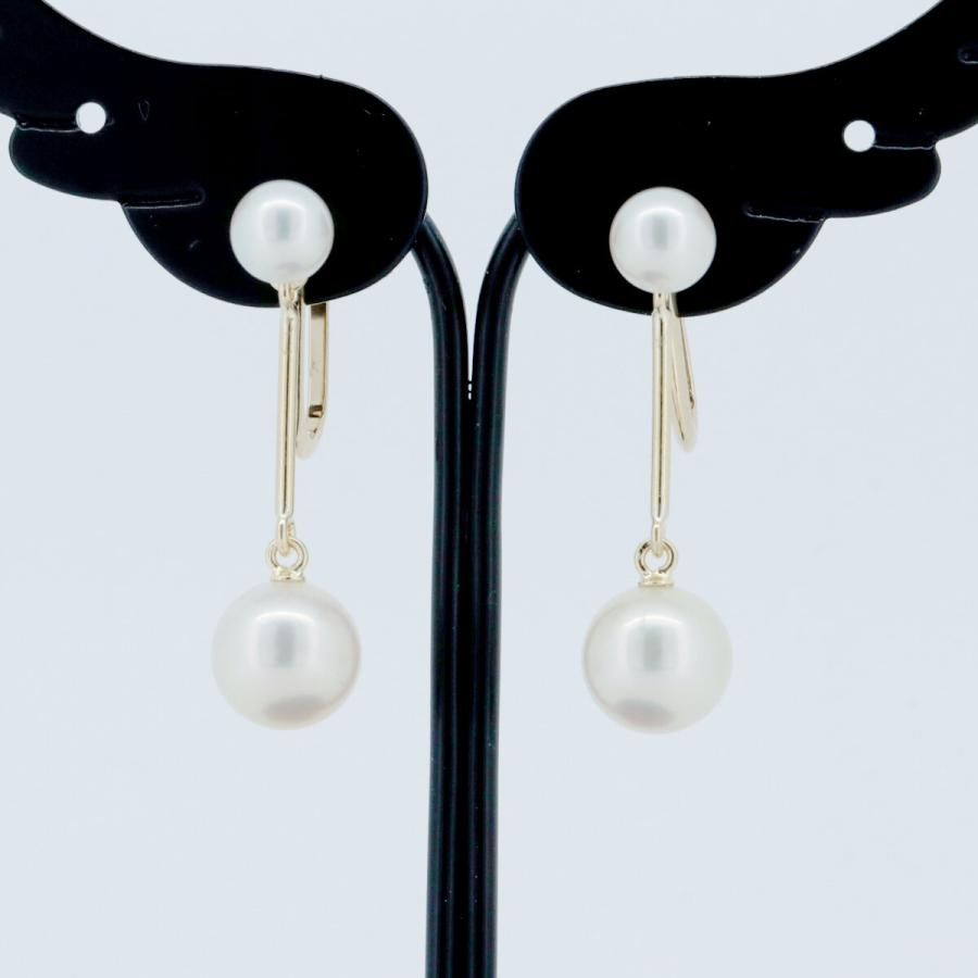 K18 金パールイヤリング1.4g MIKIMOTO（ミキモト） パール イヤリング 7.4ミリ 5.0ミリ 真珠 K18YG