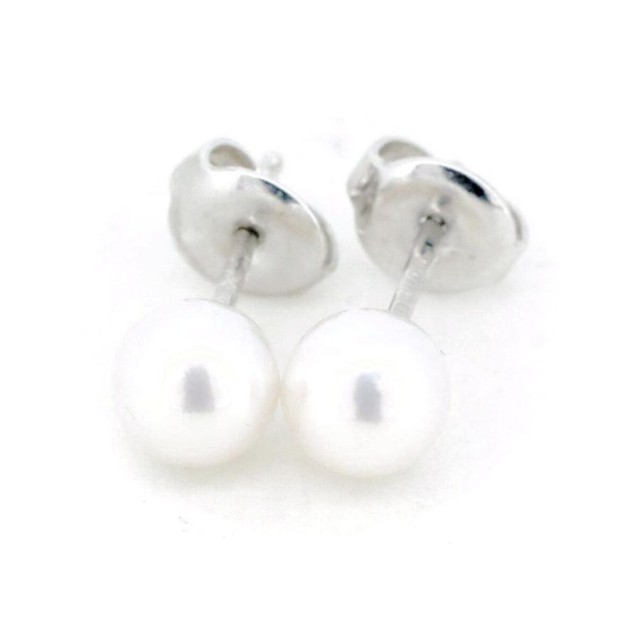MIKIMOTO（ミキモト） パール ピアス 6.1ミリ 真珠 K18WG(18金