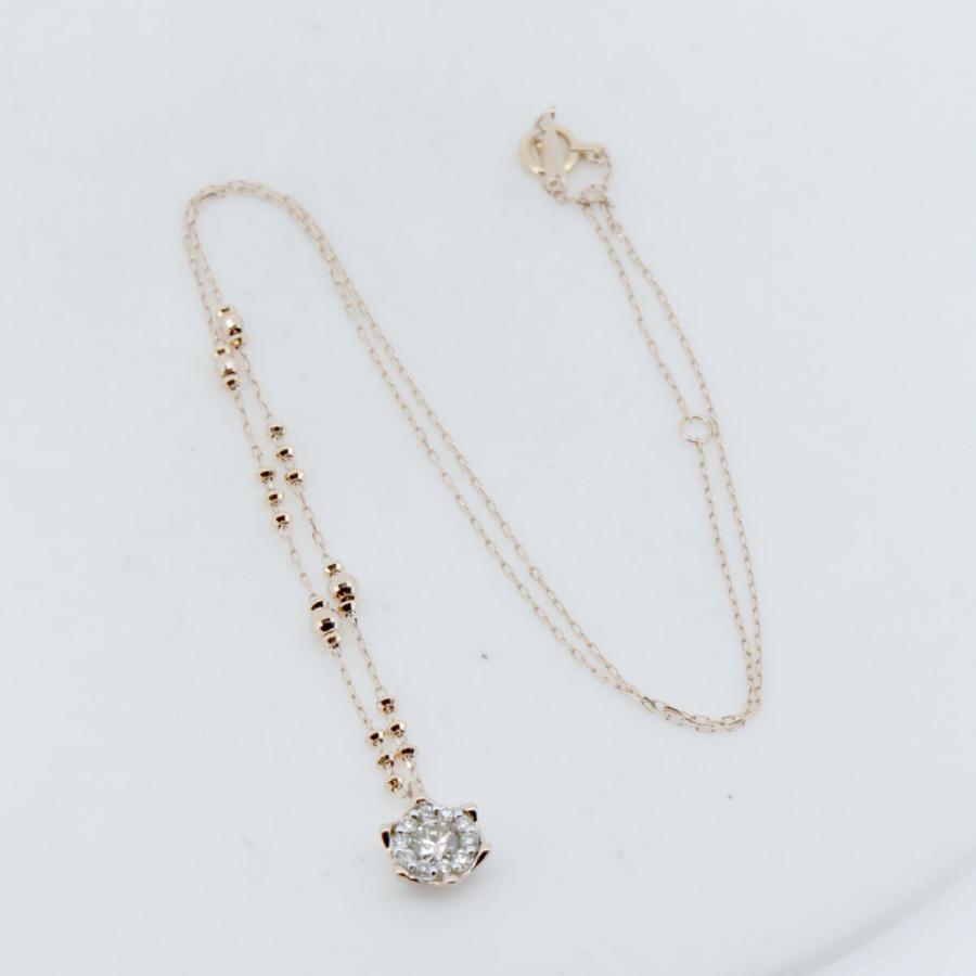 ESTELLE（エステール） ダイヤモンド ネックレス 0.31ct K18PG