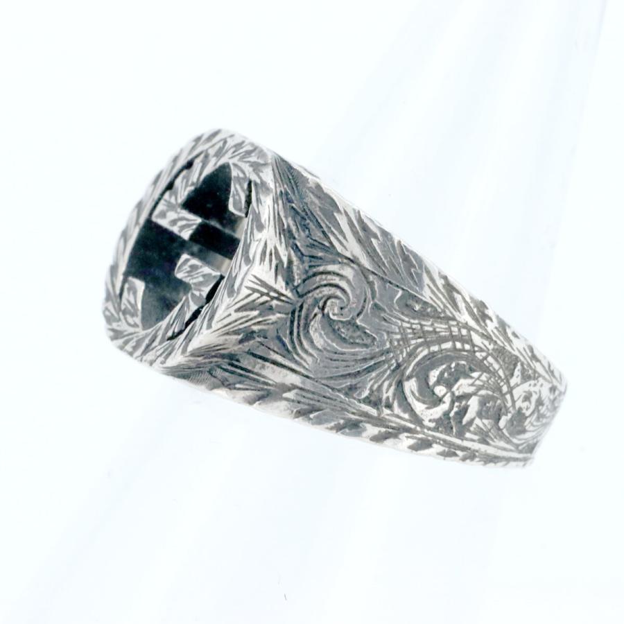 美品　GUCCI 指輪　インターロッキングワイドリング　19号 グッチ GUCCI インターロッキングG レディース メンズ リング 指輪 19