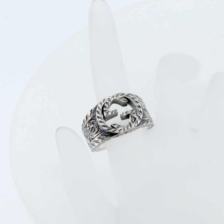 美品　GUCCI 指輪　インターロッキングワイドリング　19号 日本直送 中古美品】19号 グッチ GUCCI リング・指輪 インター