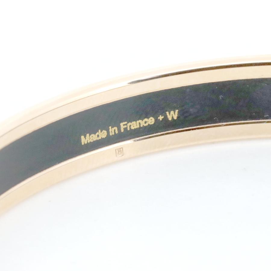 【エルメス】エマイユＰＭ　ゴールド　バングル　ロゴ　ブランド　レディース HERMES】ヴィンテージ エルメス エマイユPM バングル 中古の通販