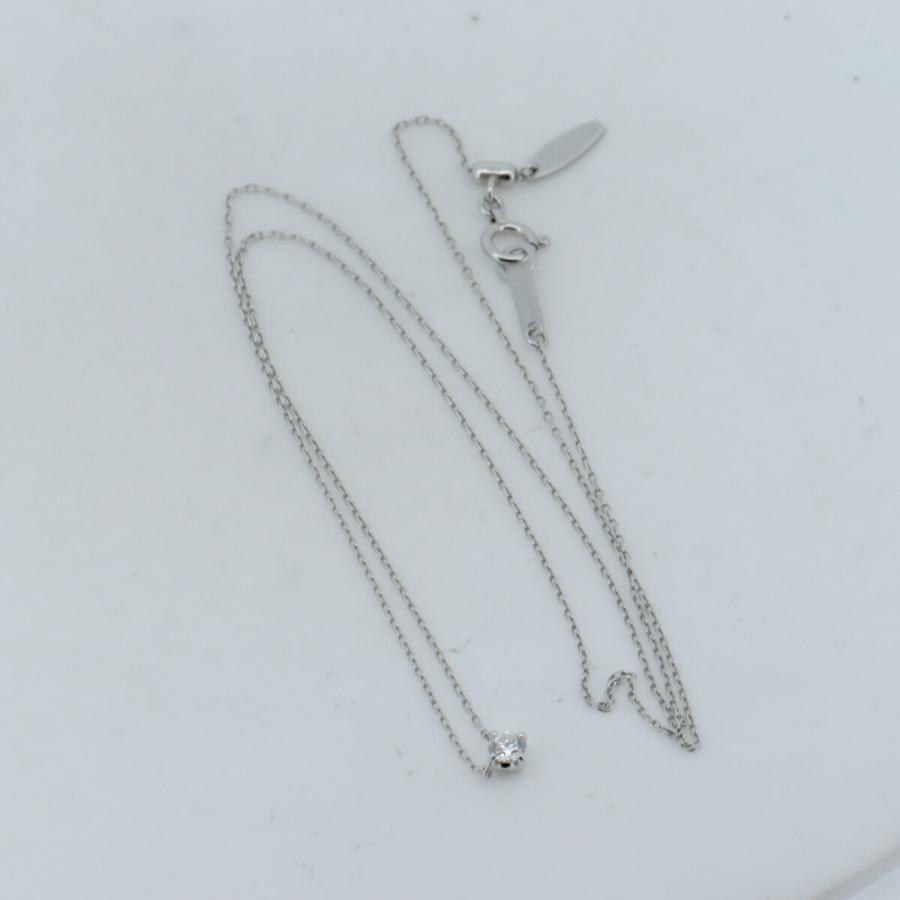 ヨンドシー ダイヤモンド ネックレス 0.113ct 4℃ 一粒 Pt850(プラチナ) 質屋出品_1