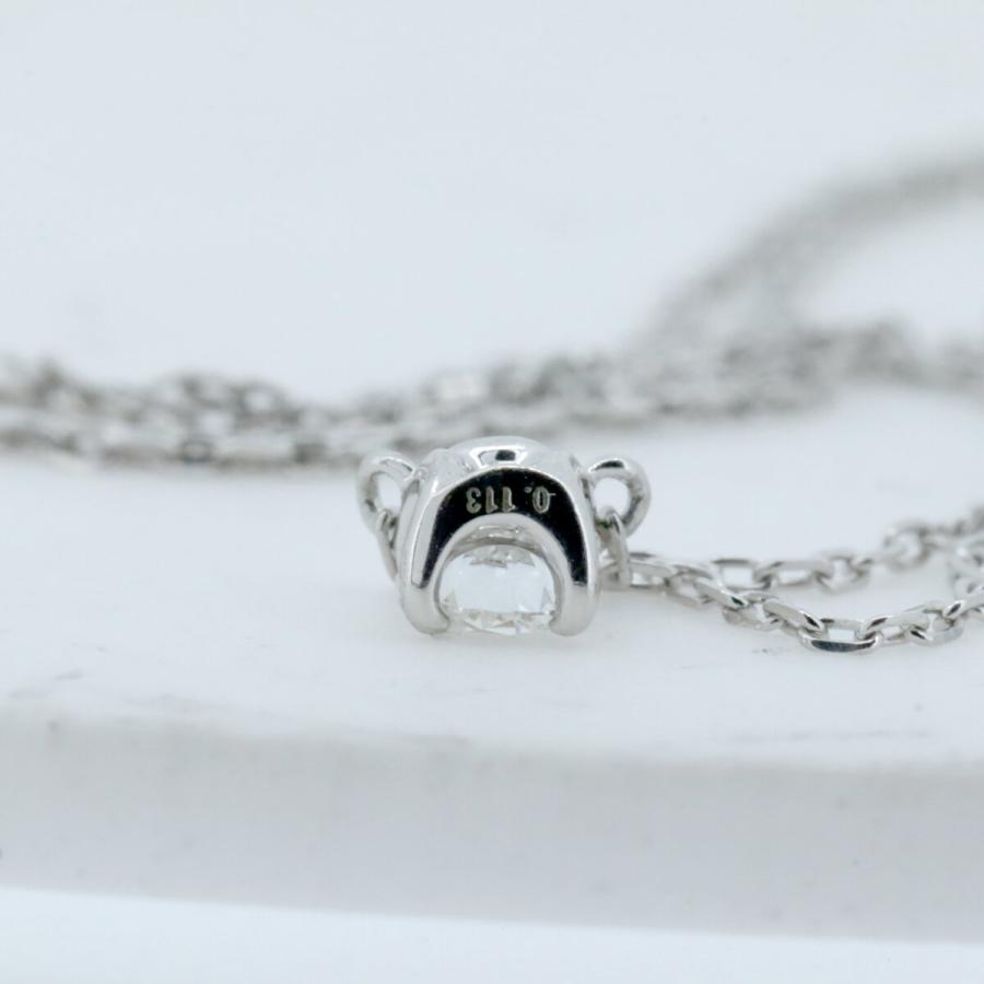 ヨンドシー ダイヤモンド ネックレス 0.113ct 4℃ 一粒 Pt850(プラチナ) 質屋出品_4