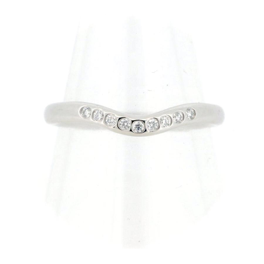 Elsa Peretti ティファニー カーブバンド ダイヤモンド リング 指輪 10  