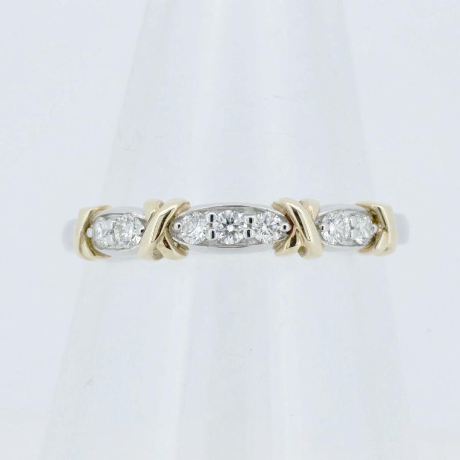 GSTV ハーフエタニティ ダイヤモンド リング 指輪 1.00ct 15号 K18YG